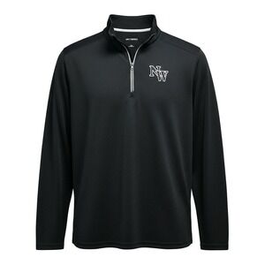 Sport-Tek Mens 2XL Black Quarter Zip Pullover NW Logo‎ ST860 Performance Shirt